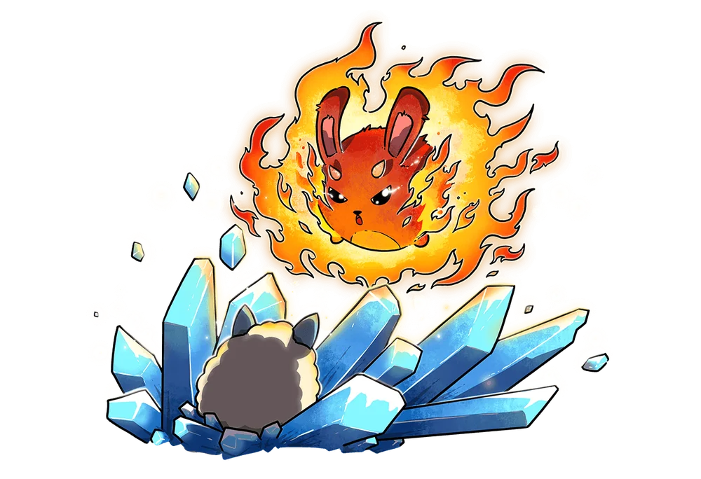 Chumbi Valley battling gameplay artwork